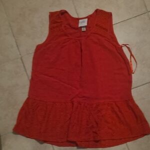 Womens Red Tank Top Casual Or under a Blazer Size Xsmall Great For ValentinesDay